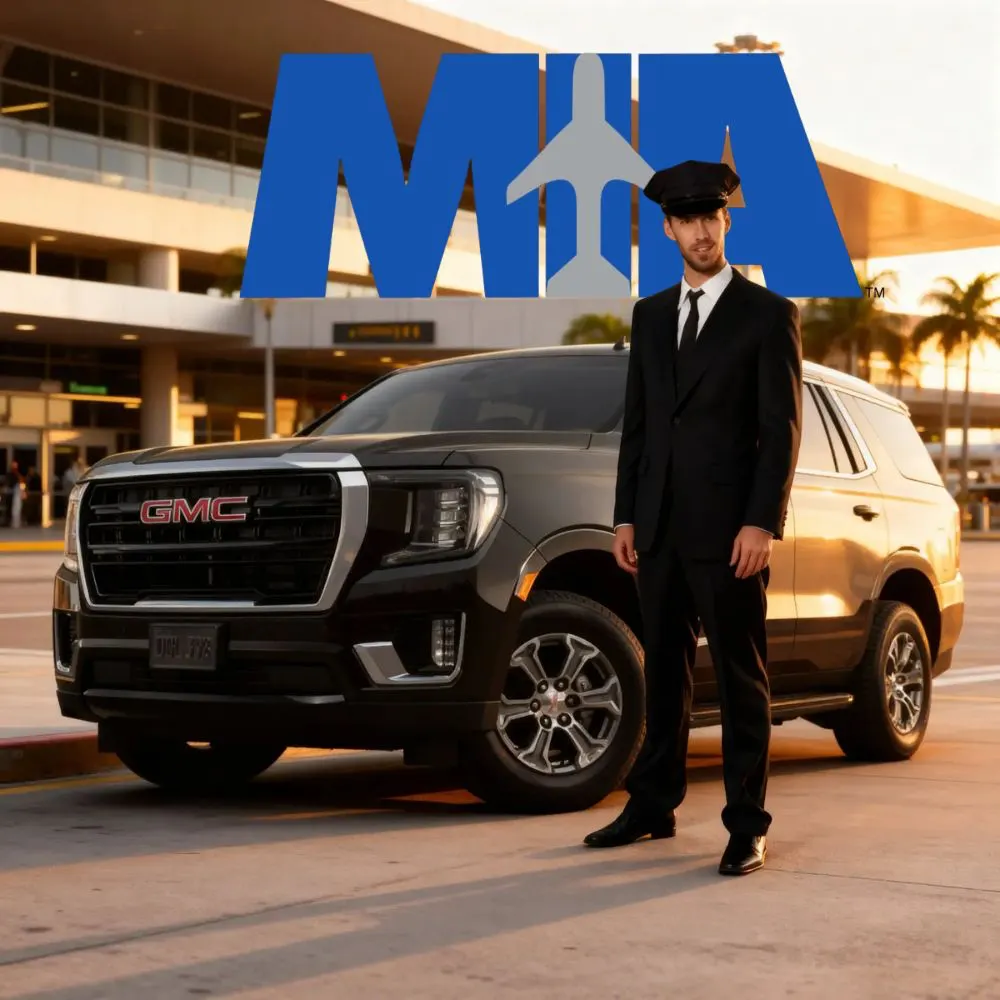 BDS MIA luxury shuttle with MIA logo